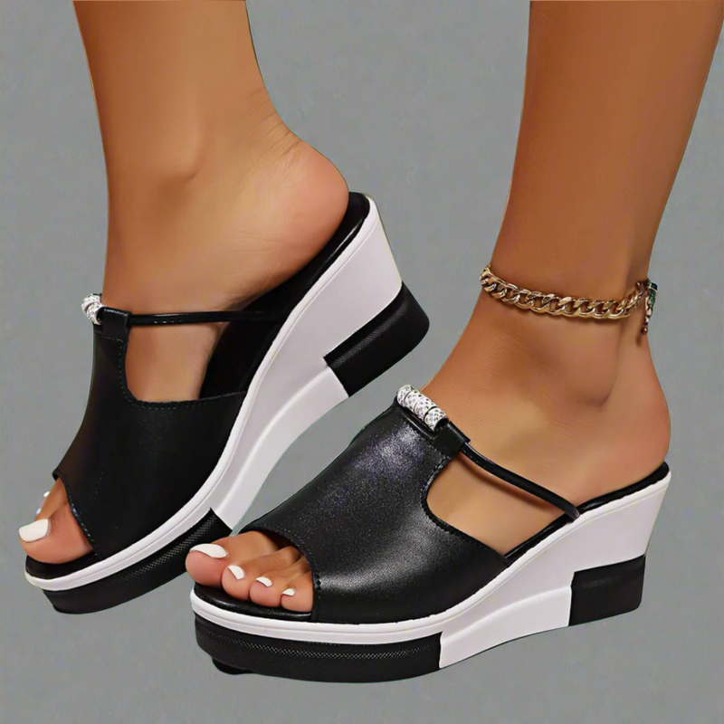 Orthopädische High Heel Sandalen für Damen – Solvoria