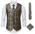Viktorianische Weste mit Paisley-Muster & Steampunk-Charme – Franco