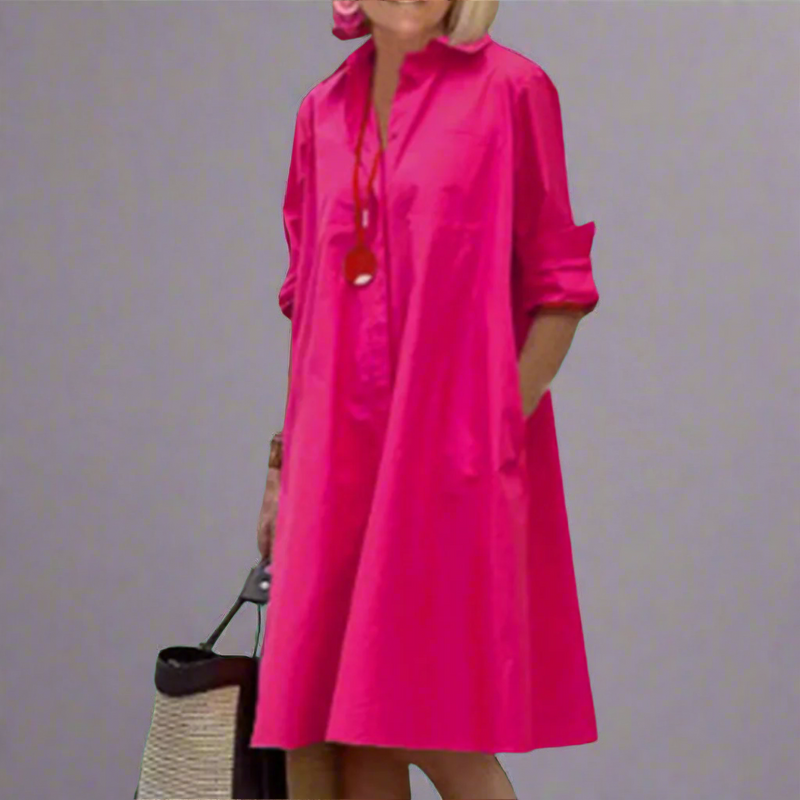 Midikleid mit Punkten und tailliertem Schnitt – Marlene