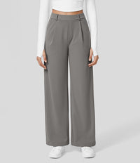 Bequeme Damen-Casual-Hose mit hoher Taille – Elina