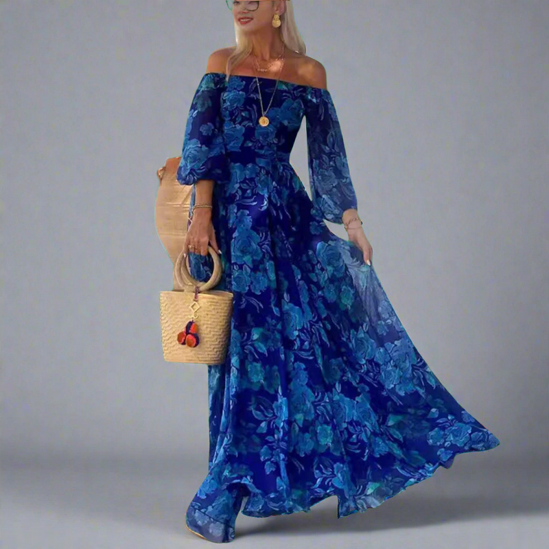 Florales Boho-Maxikleid für Damen – Sofia