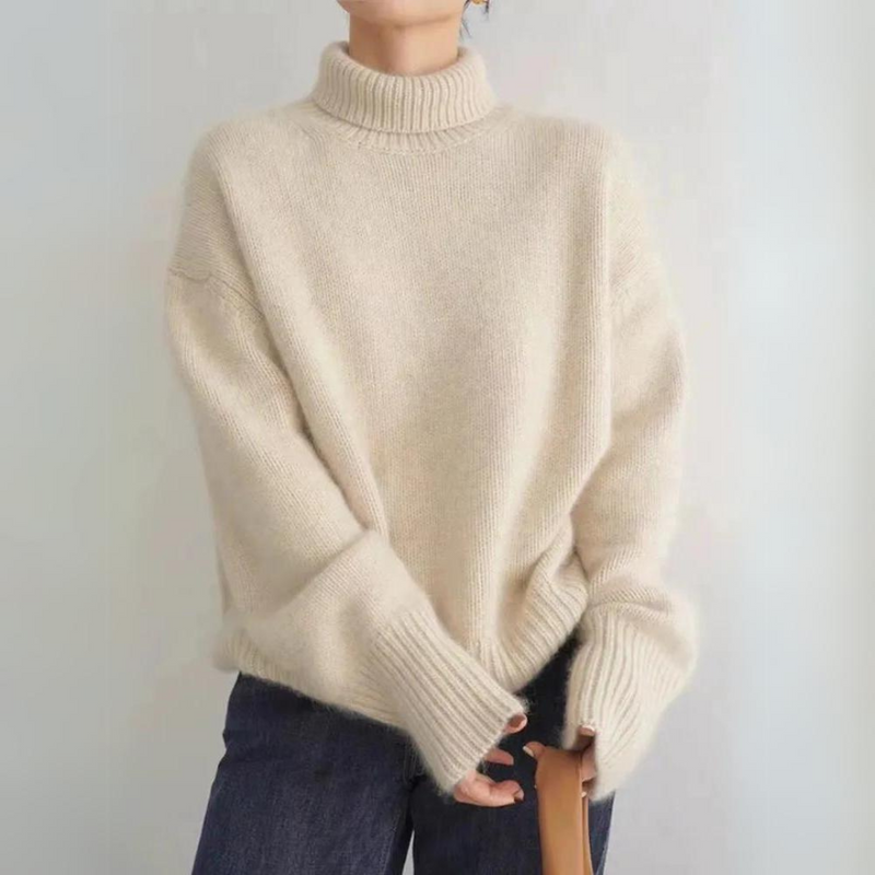 Kuscheliger Rollkragenpullover aus Kaschmir für Damen – Norina