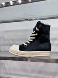 High-Top Sneaker aus Leder mit dicker Sohle – Matteo