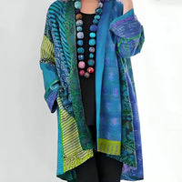 Damen Strick-Cardigan mit Stehkragen und offenem Design – Alina