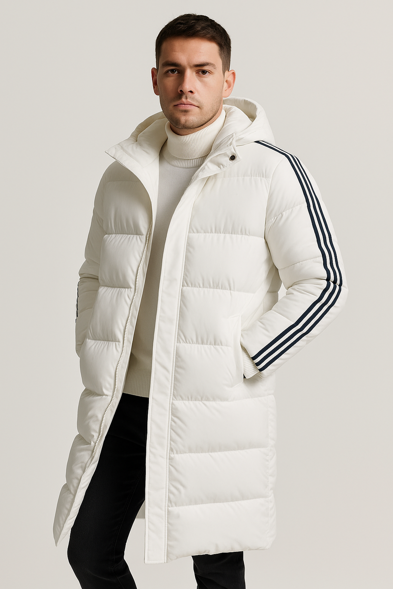 Lange Winterjacke mit Kapuze für kalte Tage – Elias