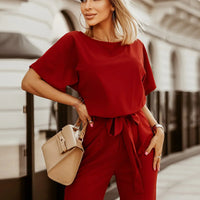 Eleganter Jumpsuit mit weiten Beinen für Damen – Astrid