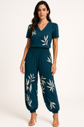 Zweiteiler Damen Set Bluse & Hose Elegant Komfort – Mavira