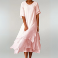 Baumwoll Langkleid Damen Elegant Sommer Look – Mila