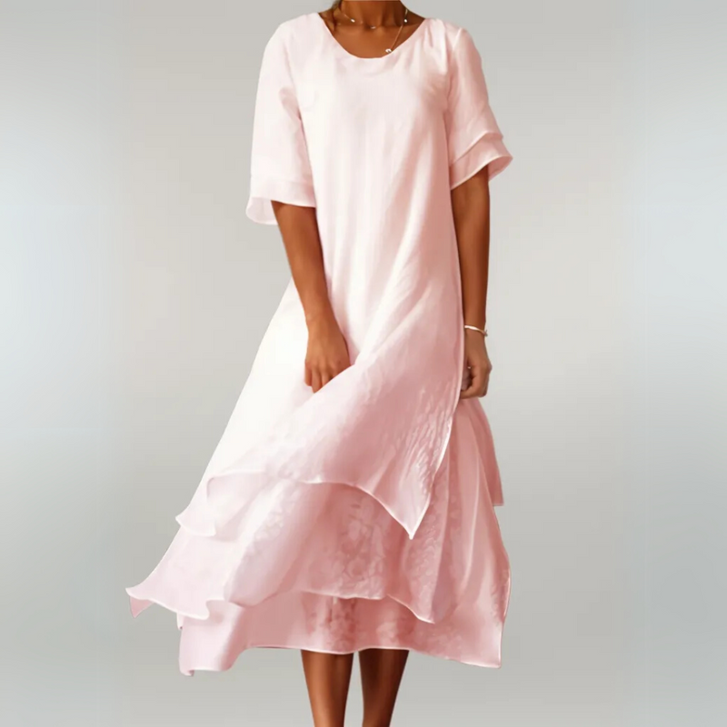 Baumwoll Langkleid Damen Elegant Sommer Look – Mila