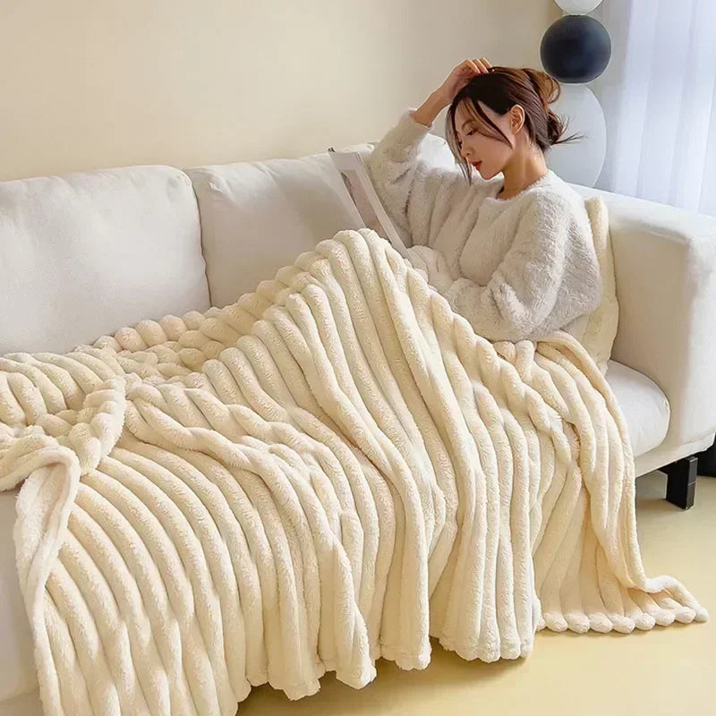 Plüschdecke für ultimativen Komfort und Wärme - Luxora
