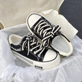 Plateau-Canvas-Sneaker mit klobiger Sohle für Damen – Mira