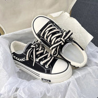 Plateau-Canvas-Sneaker mit klobiger Sohle für Damen – Mira