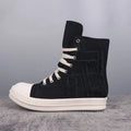 Vintage Canvas-Sneaker Stiefeletten für Damen – Emilia