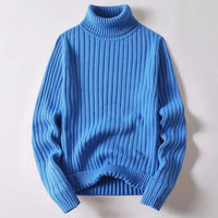 Rollkragenpullover für Herren mit Rippenstrick – Drien