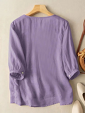 Boho Bluse Damen Bestickt Locker Elegant – Florencea