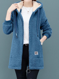 Warmer Damenpullover mit Plüsch für kalte Tage – Lena