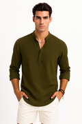 Leinenhemd Herren Slim Fit Atmungsaktiv Elegant Sommerhemd – Lasse