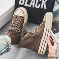 High-Top Canvas-Sneaker mit dicker Sohle – Leonie