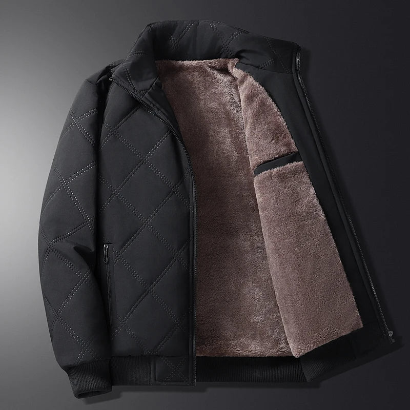 Herren Steppjacke Fleece Warm Leicht Elegant – Travion