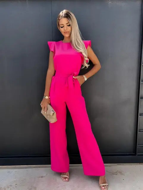 Bequemer Jumpsuit mit verstellbaren Trägern für Damen – Noelle