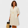 Elegantes Hemdblusenkleid für Büro & Events – Lara