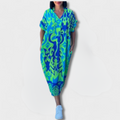 Blumenkleid Damen Elegant Frühling Anlass – Elena