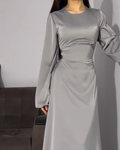 Maxi Damenkleid mit Korsett-Design – Emilia
