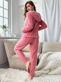 Fleece-Pyjama Set Damen Kuschelig und Warm – Lenora