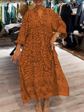 V-Ausschnitt Midi Kleid Damen entspannt elegant – Isabelle