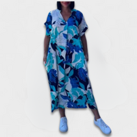 Blumenkleid mit elegantem Schnitt für Damen – Elena