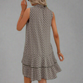 Sommerkleid Damen Luftig Elegant Rüschenprint Locker – Fiorenya