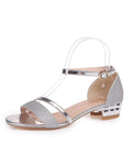 Elegante Sandalen mit niedrigem Absatz für Damen – Amara