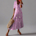 Leichtes Damen Sommerkleid mit Druckdesign für Alltag – Alina