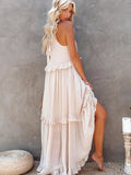 Sommerkleid Neckholder A-Linie Luftig Boho – Feliora
