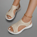 Bequeme Damen Wedge-Sandalen mit offener Zehe – Fiorana