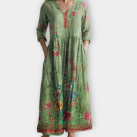 Boho Maxikleid Damen Sommer Luftig Locker Elegant – Livalora