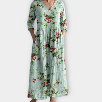 Sommer Maxikleid mit Boho Muster und Weitschnitt – Alva