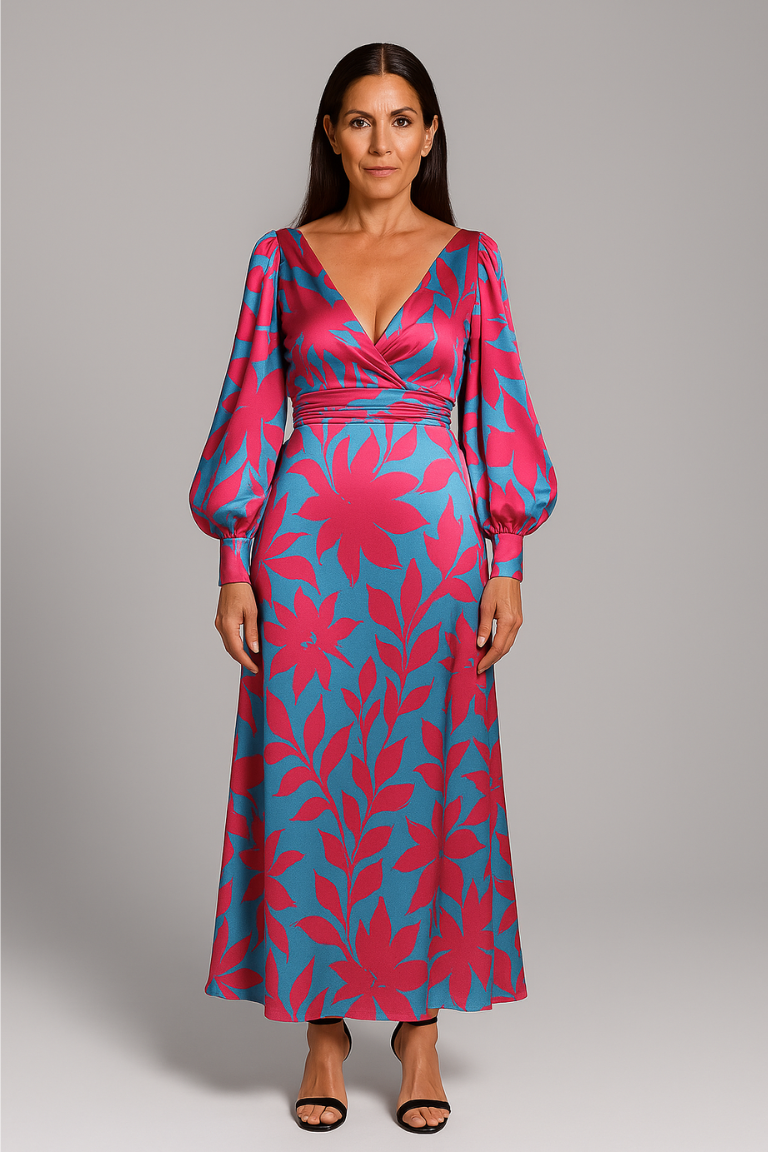 Elegantes Damenkleid figurbetont bequem vielseitig – Seraluna
