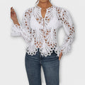 Asymmetrische Damen Bluse Modern Elegant Style – Leriana