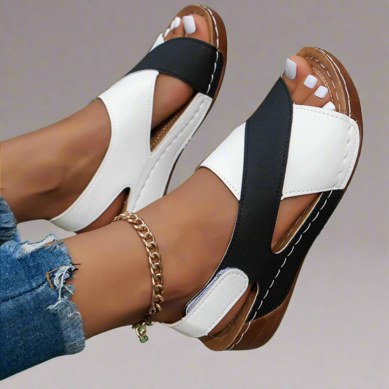 Stylische Damen Wedgesandalen mit rutschfestem Design – Liorina