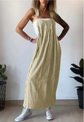 Gestreiftes Damen Kleid Lang Elegant Alltag Komfort – Elvaria