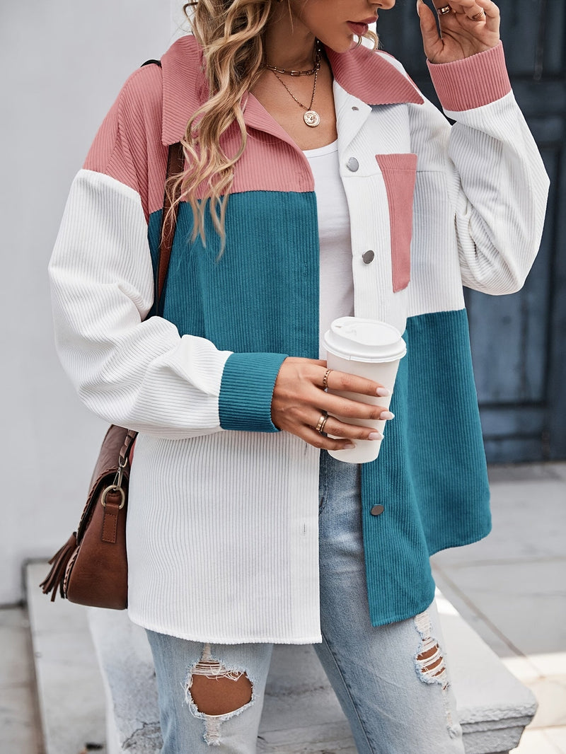 Lebendige Bluse mit Knopfleiste – Lina