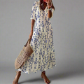 Leichtes Damen Sommerkleid mit Druckdesign für Alltag – Alina