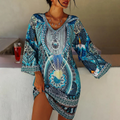 Luftiges Sommerkleid mit buntem Muster für Damen – Elanora