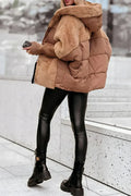 vDamen Winterjacke mit Kunstfell und Thermofüllung – Eloria