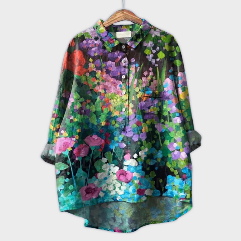 Bluse Damen Handgemacht Leicht Frühling Sommer Elegant – Loravita
