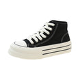 High-Top Canvas-Sneaker mit Plateau für Damen – Livia