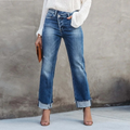 High-Waist Damen-Jeans mit entspannter Passform – Nadine