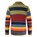Herren Strickmantel Warm Leicht Elegant Streifen – Velcor