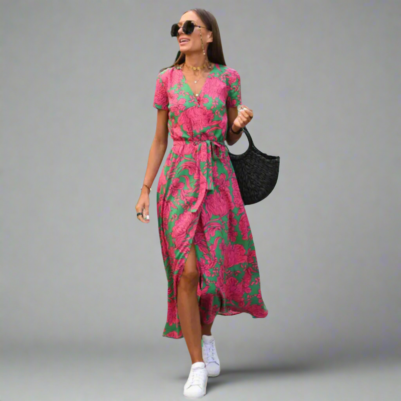 Sommerkleid Damen Luftig Locker Bequem Alltag Elegant – Miravela